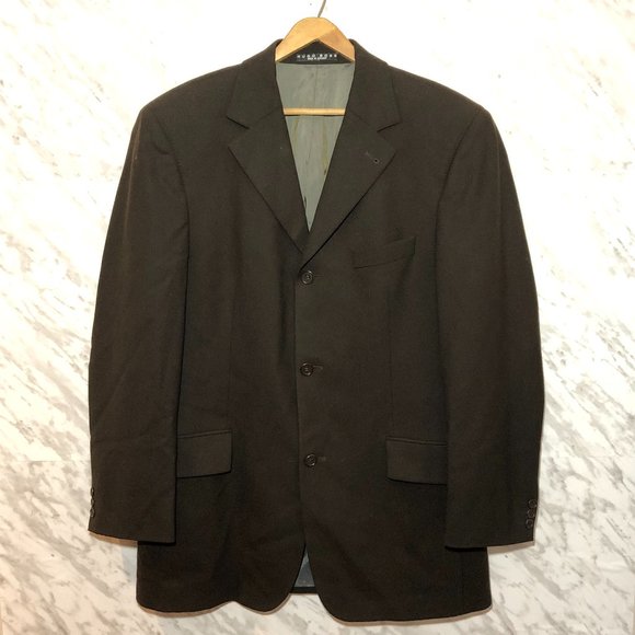 Hugo Boss Wool Blend Blazer Brown Size 50 - Picture 1 of 9